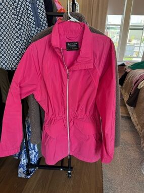 Athleta Hot Pink Lightweight Utility Zip Jacket